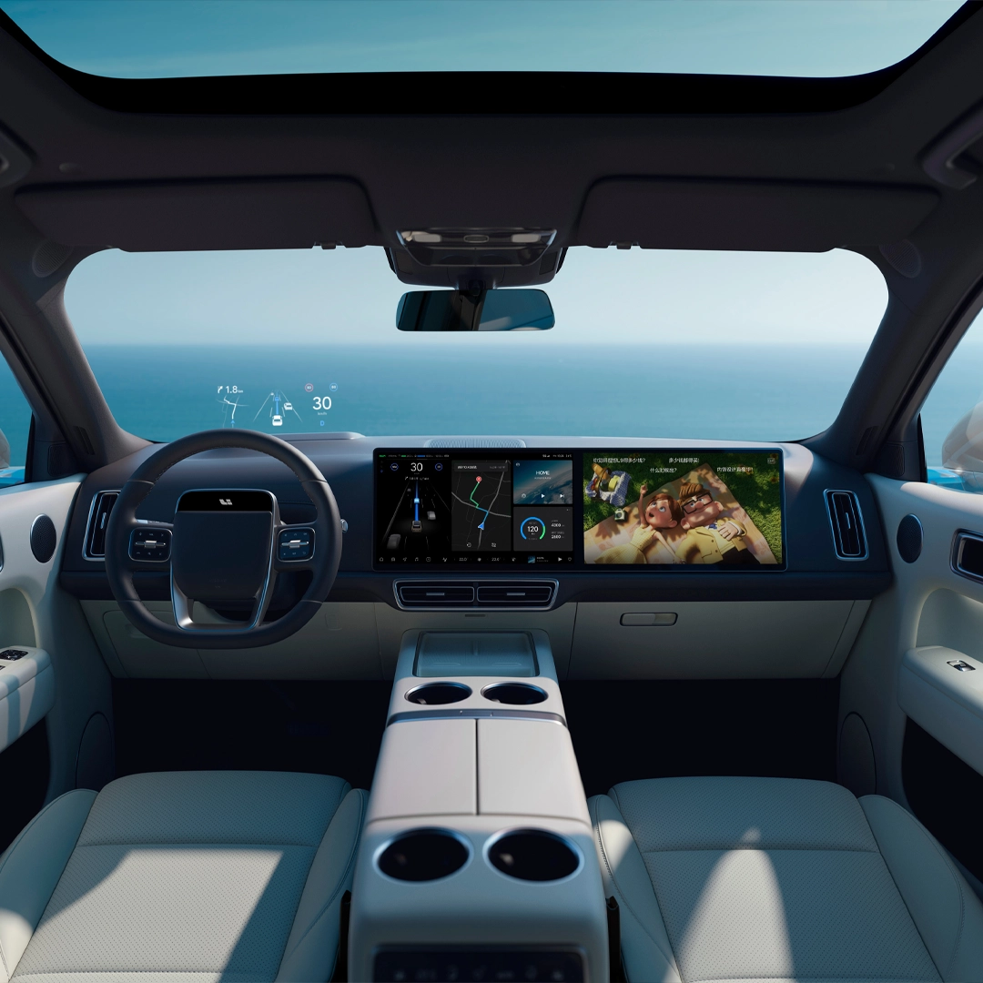 Tableau de bord numérique du XPENG G9 avec affichage technologique